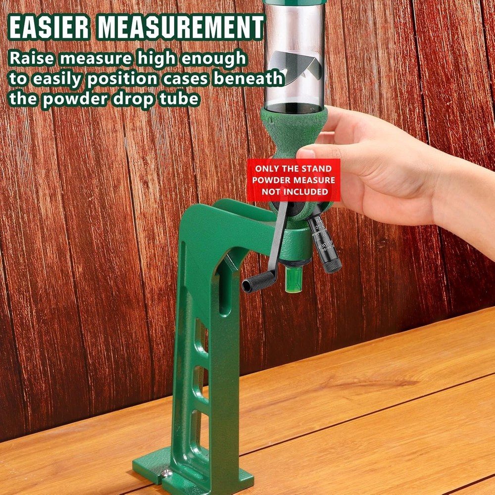 Powder Measure Stand, Professional Grade 7/8"-14 Thread Thread, Green