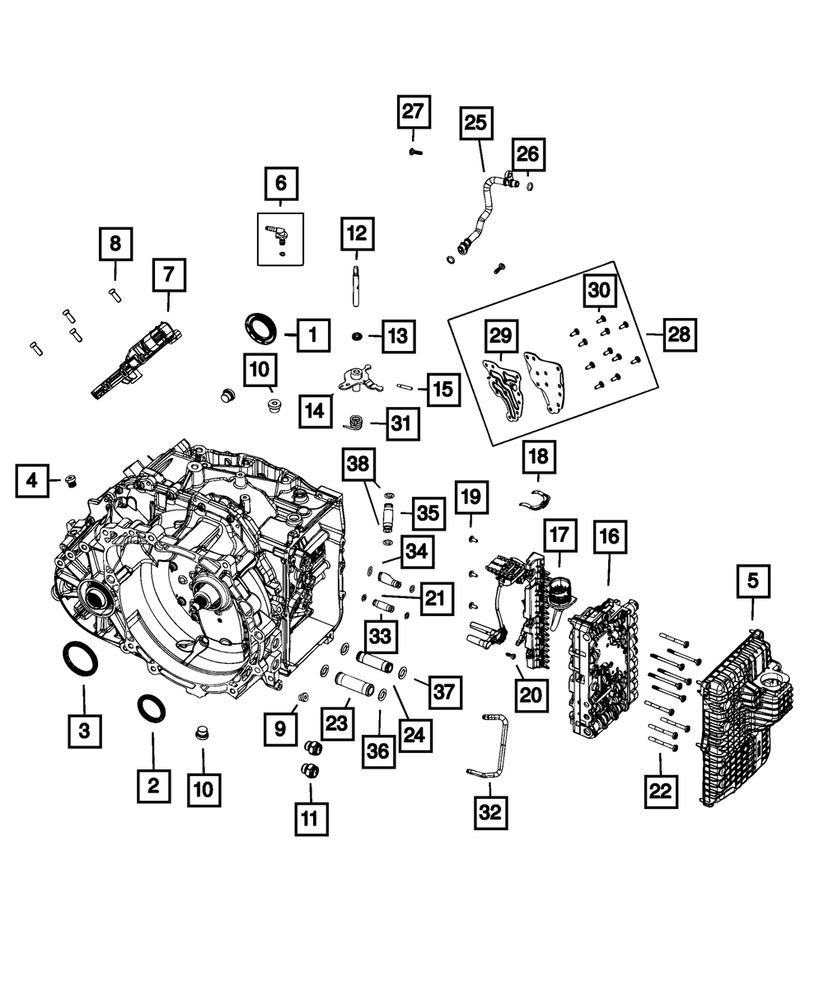 Genuine Mopar Bolt Right 6512096aa