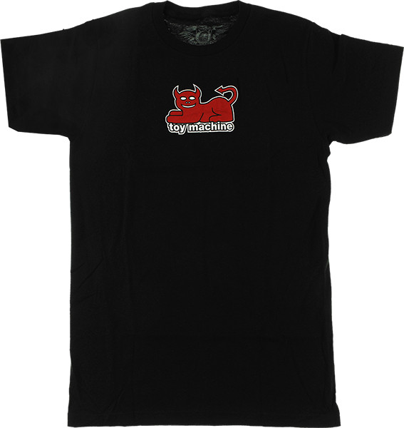 Toy Machine Devil Cat T-Shirt - Size: SMALL Black
