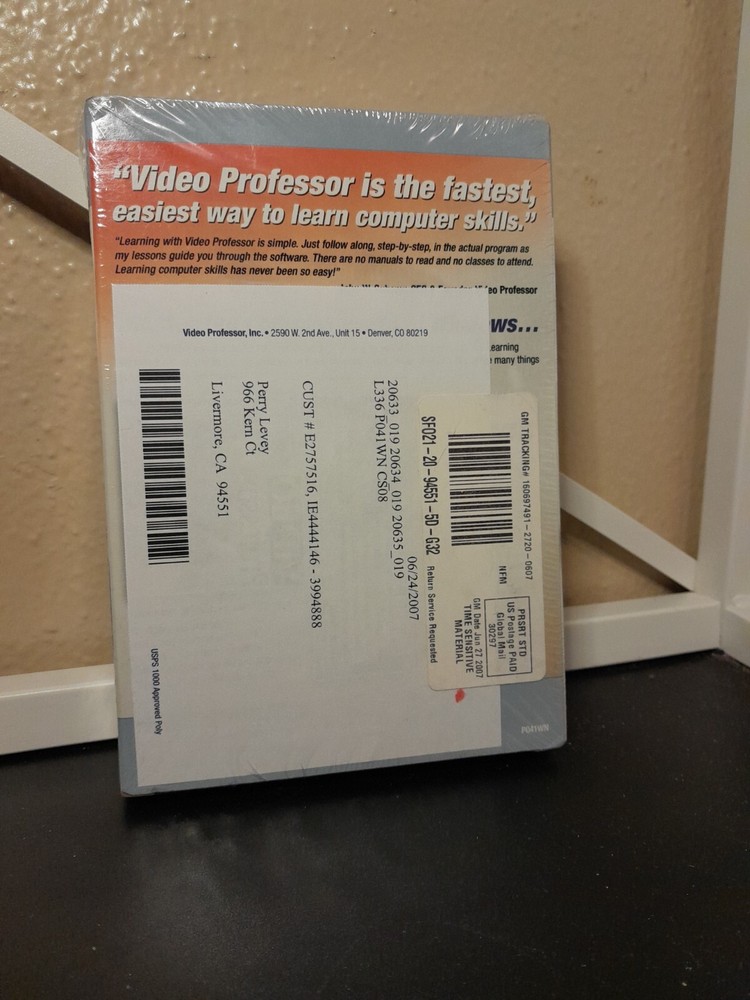 Video Professor Learn Windows (Sealed 3 CD-Rom Set)