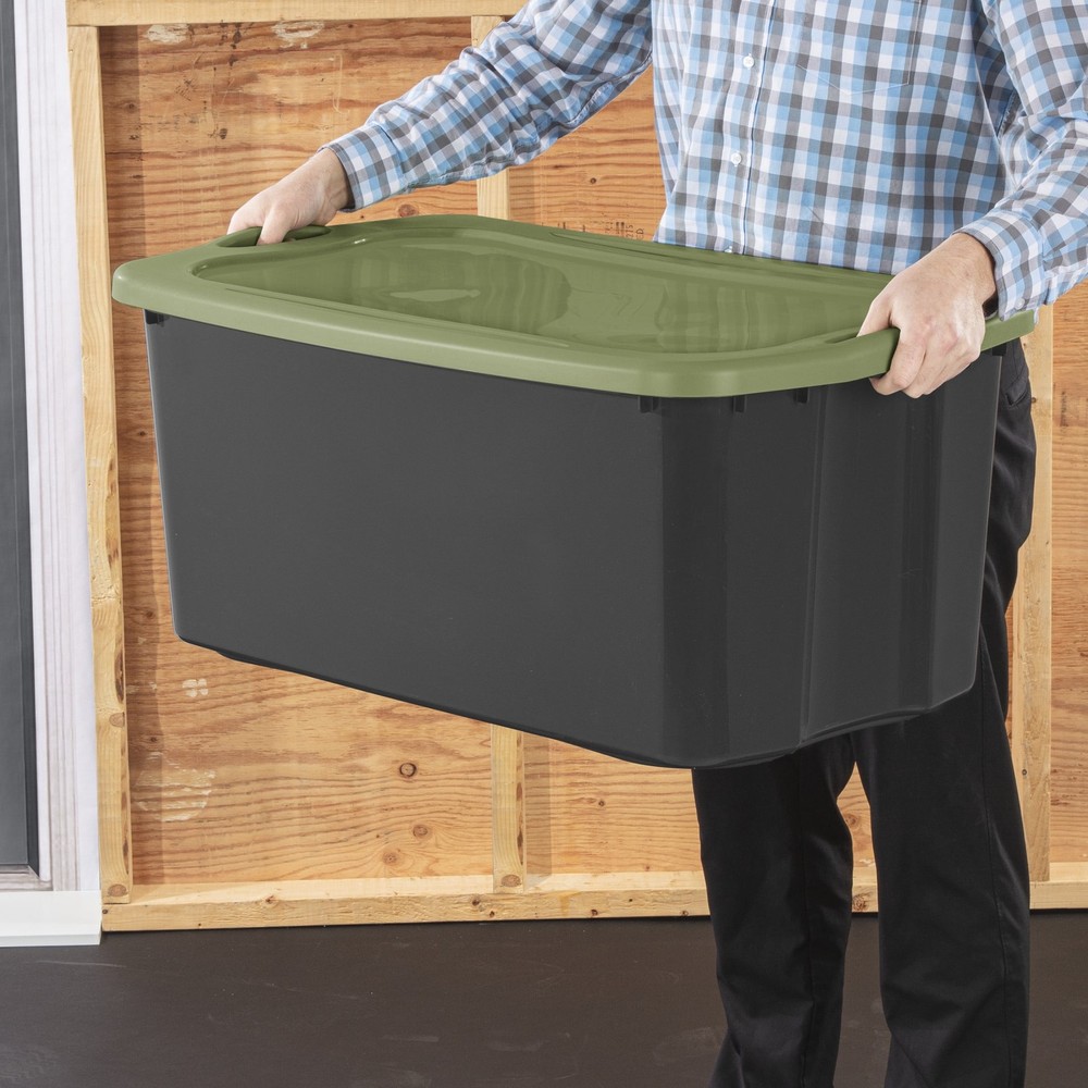 Sterilite EZ Carry 30 Gallon Extra-Large Storage Bin, Plastic Storage Container
