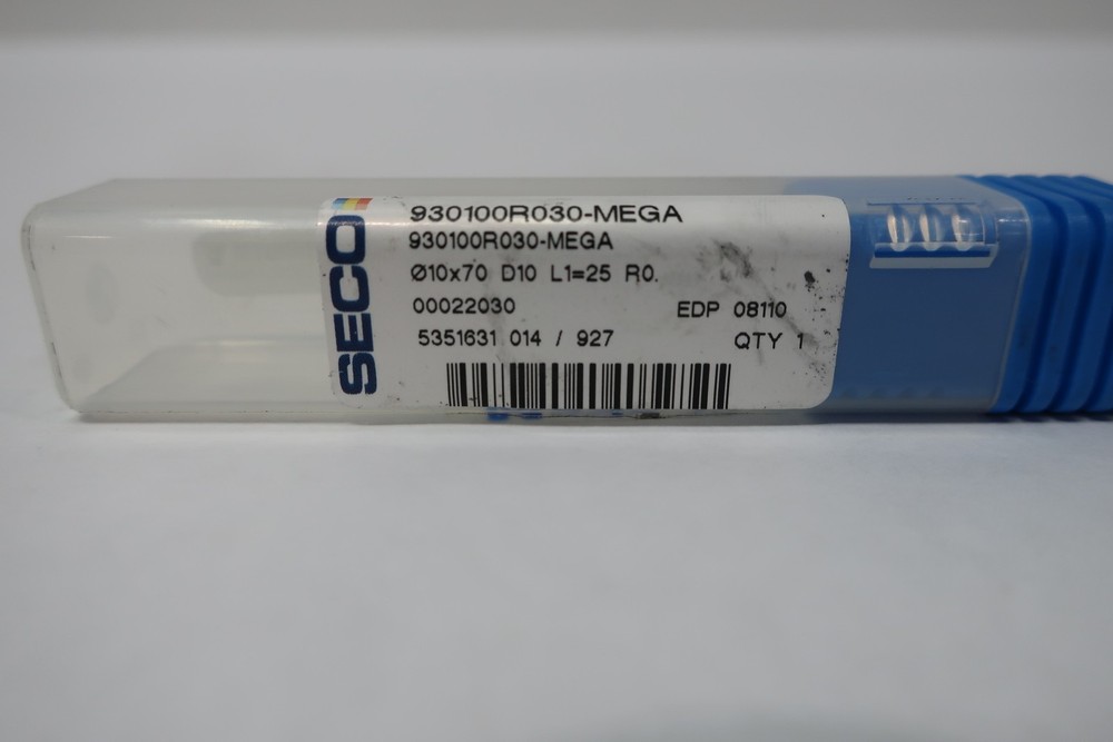 Seco 930100R030-MEGA Carbide End Mill 10mm