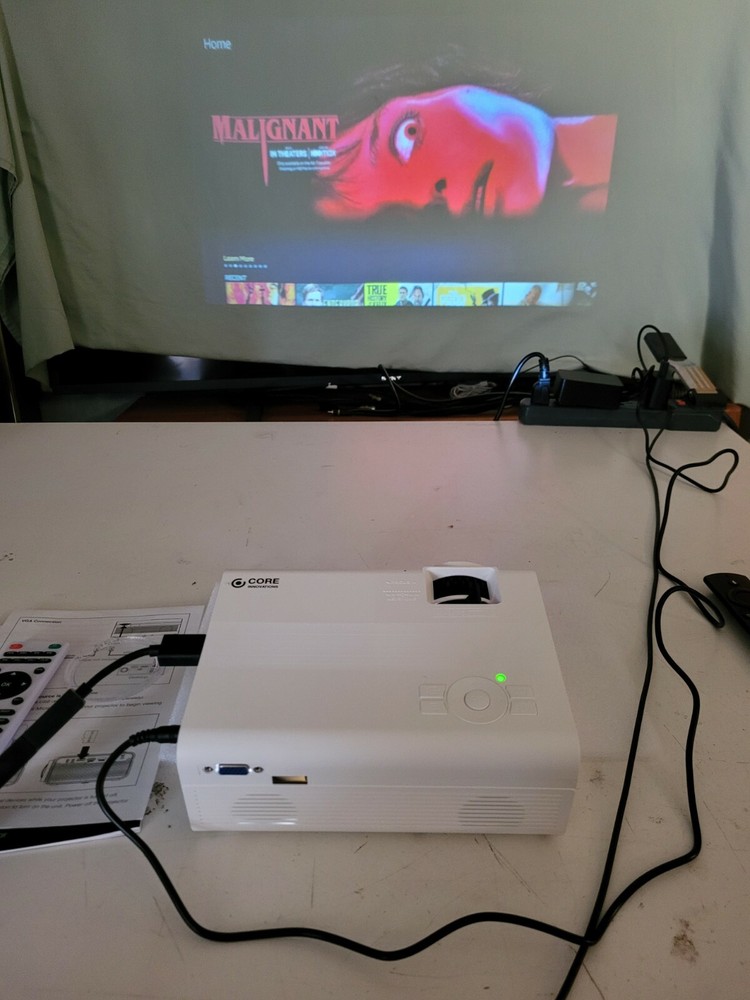 Core Innovations - 150LCD Home Theater Projector - White