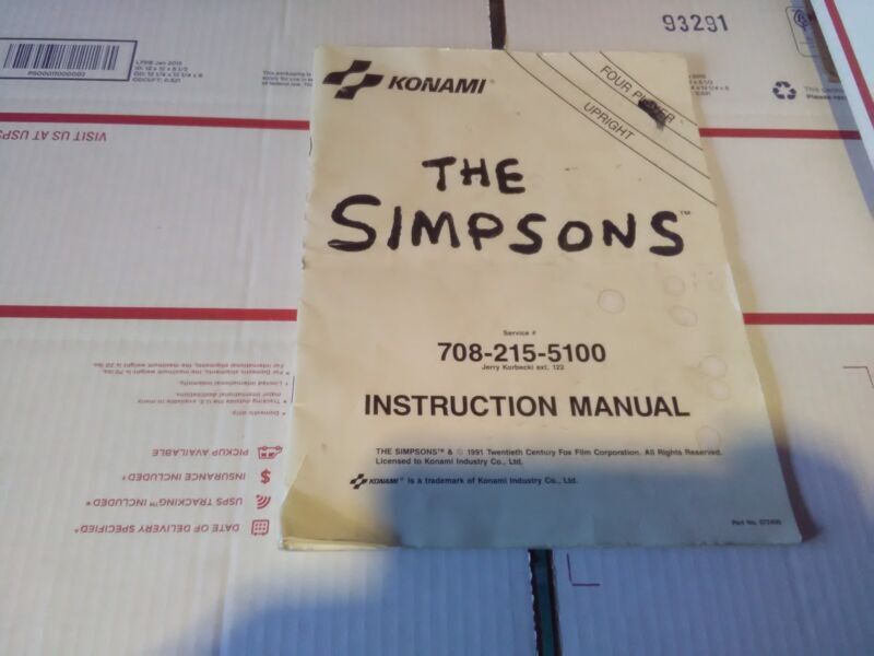 simpsons arcade service manual #2