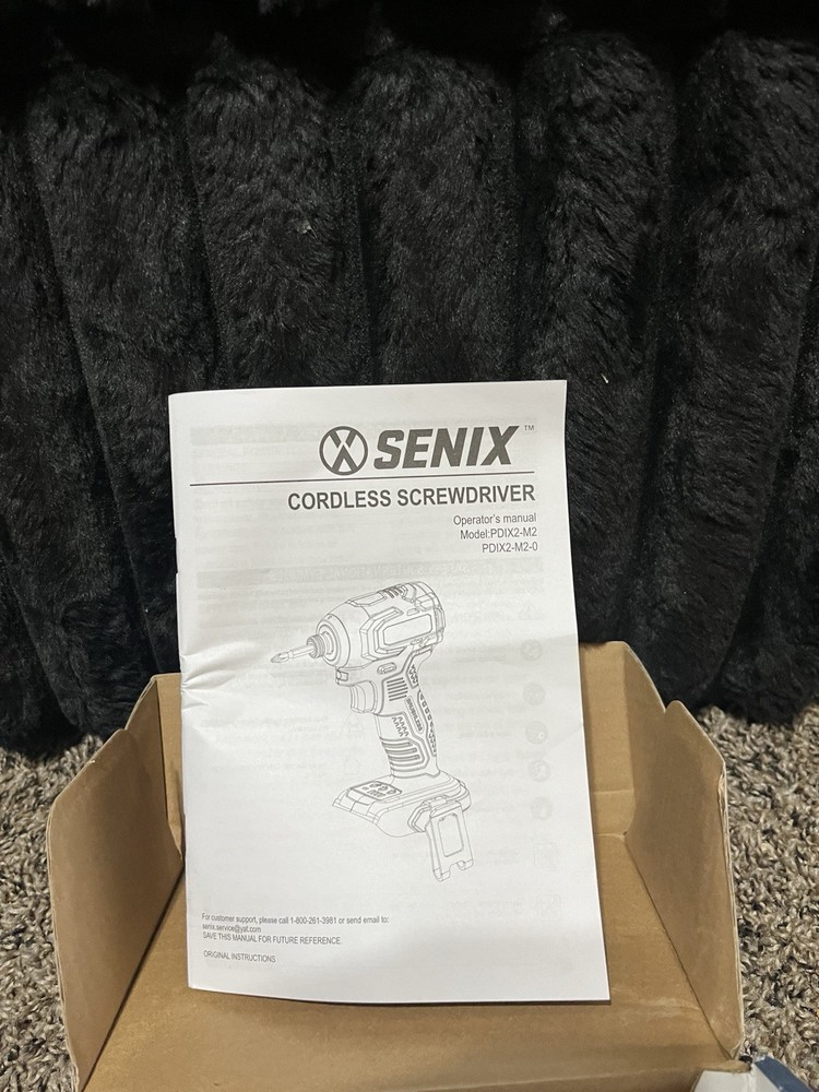 Senix Cordless Screwdriver TOOL ONLY 20Vmax Brushless