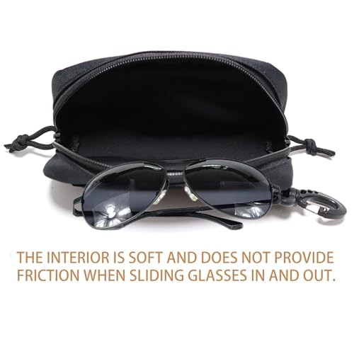 Tactical Molle Glasses Case Tactical Eyeglasses Case Shockproof Green