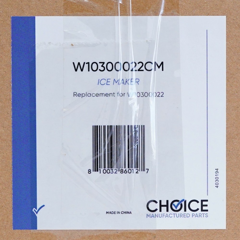 Choice Refrigerator Icemaker for Whirlpool W10300022