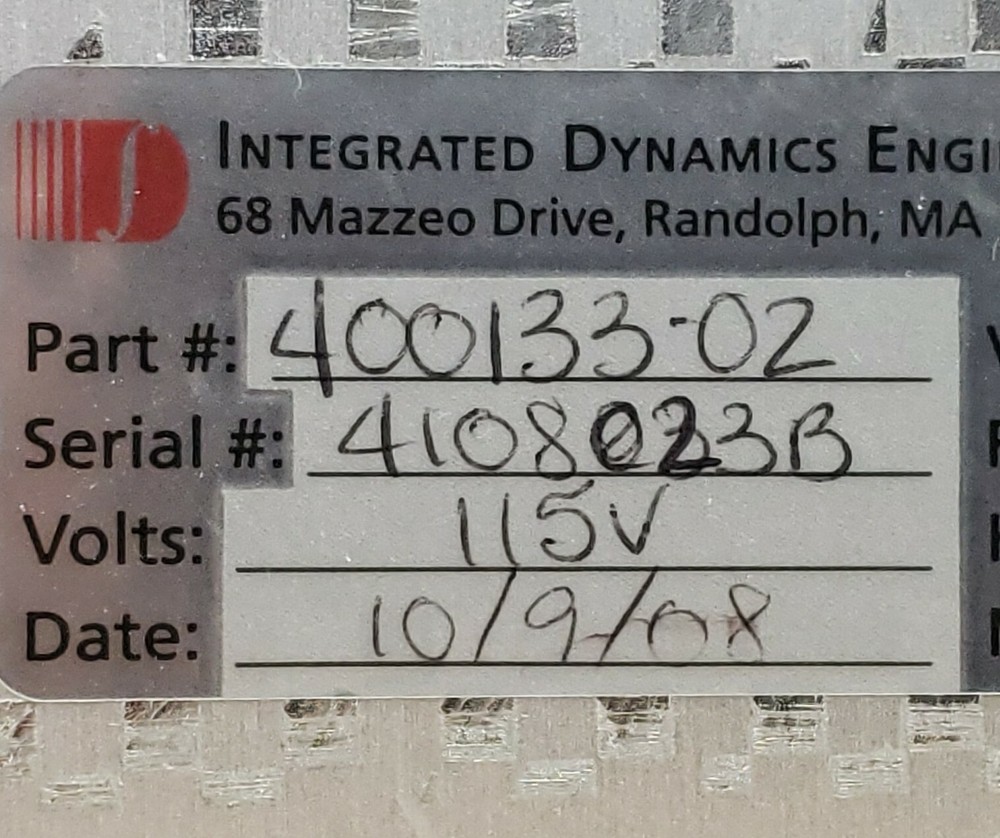 IDE Integrated Dynamics Engineering 400133-02 EMI Compensation System MK4