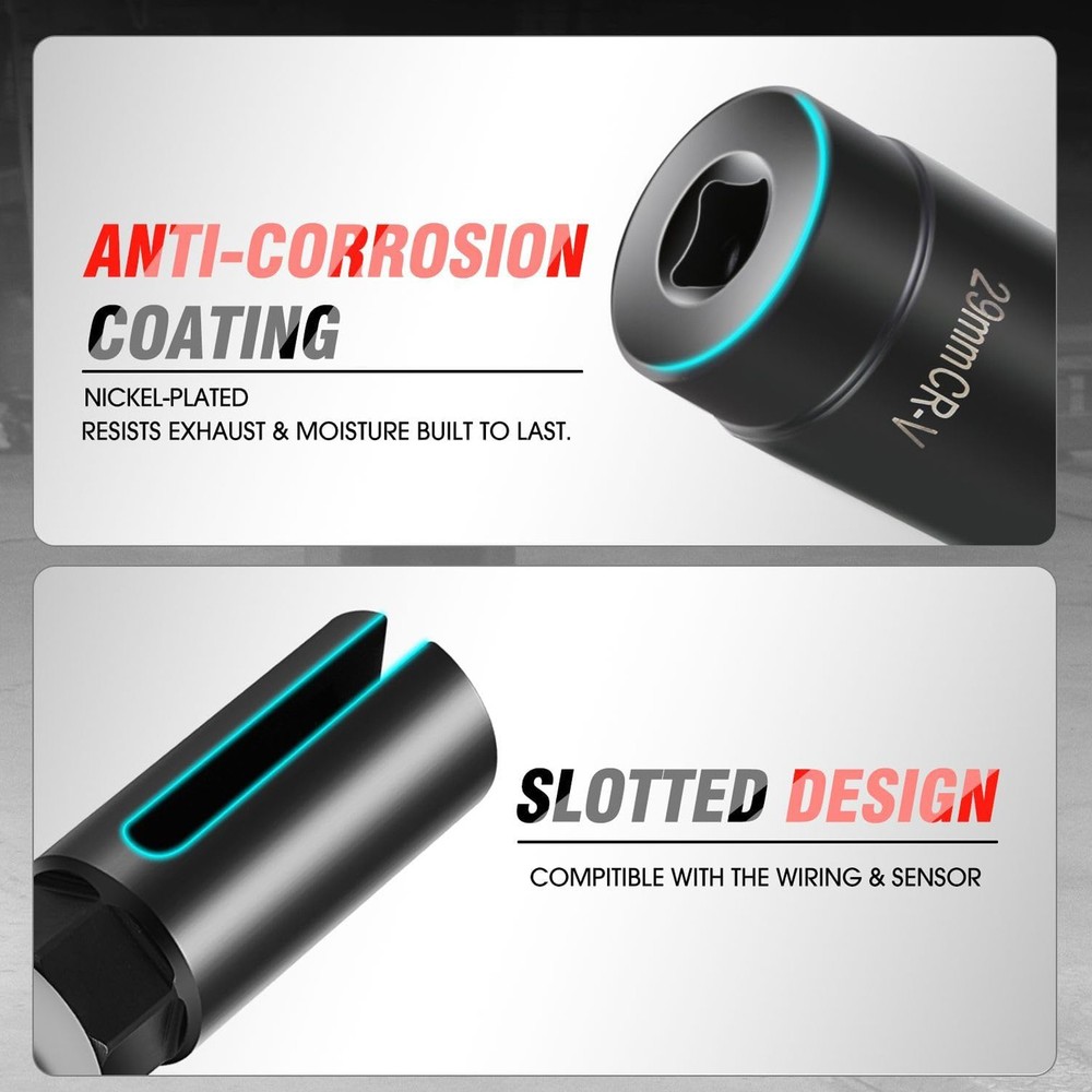 10Pcs Oxygen Sensor Socket Set Sensor Oil Pressure Sending Unit Removal Tool