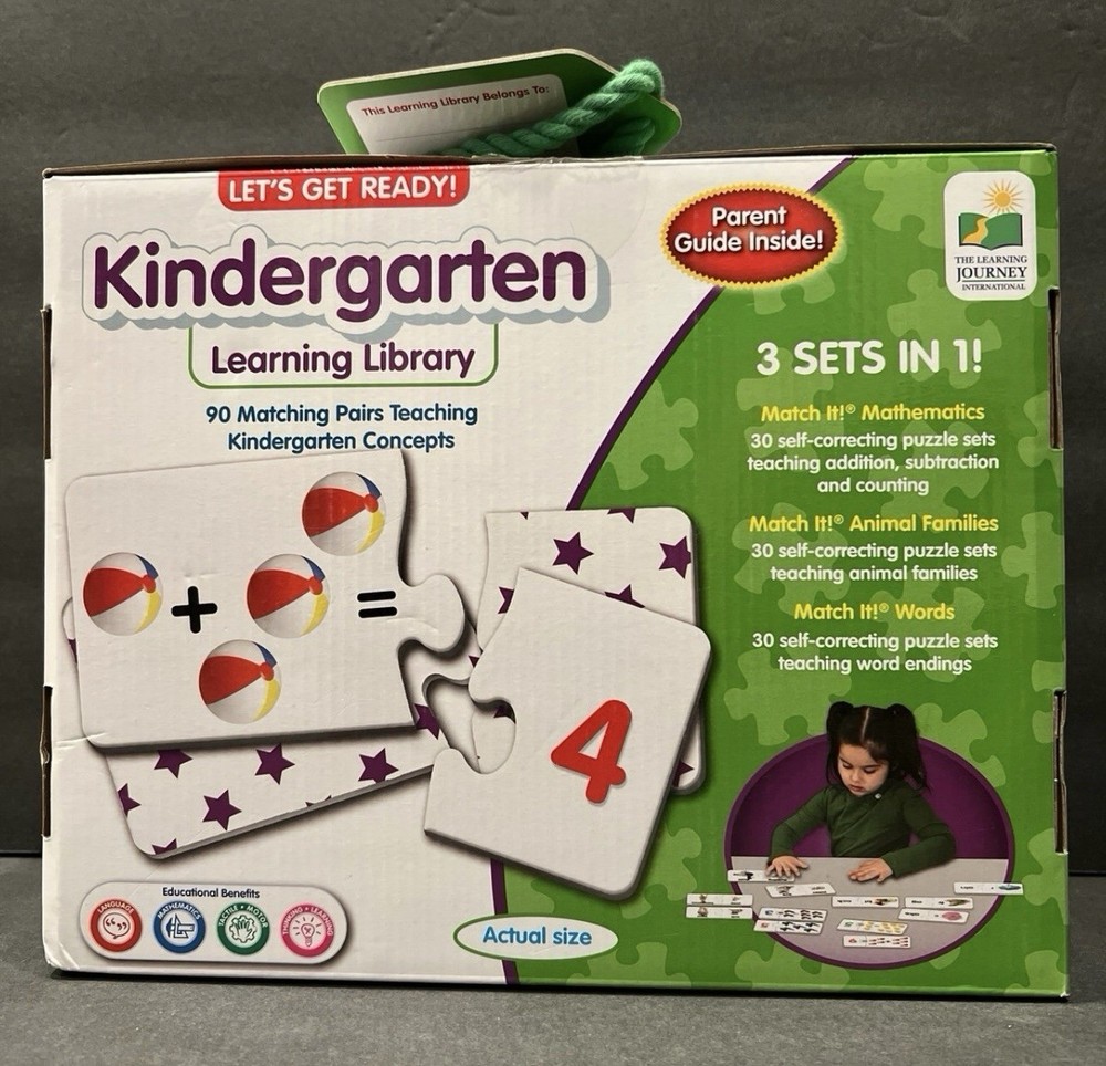 Let's Get Ready! Kindergarten Learning Library - 3 Sets in 1!