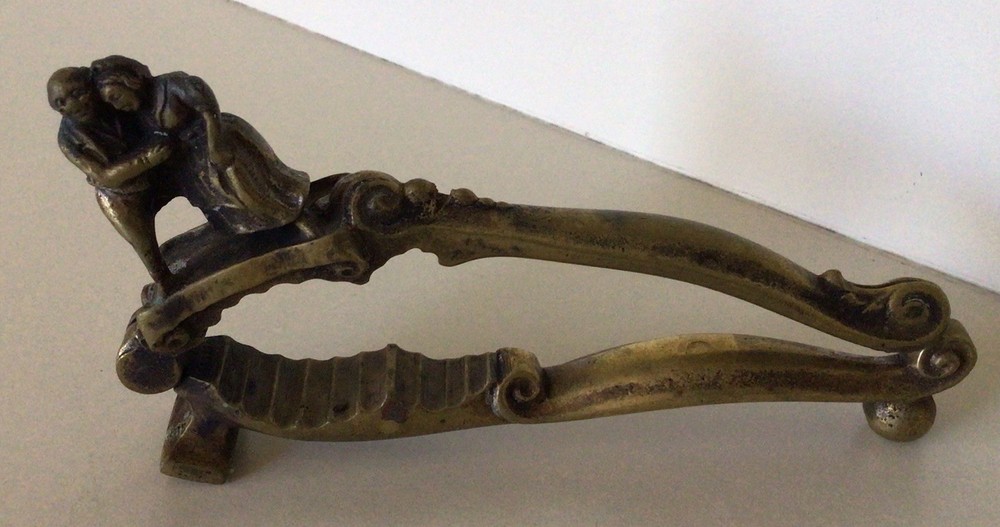 Vintage SOLID BRASS NUTCRACKER ~ Made In England