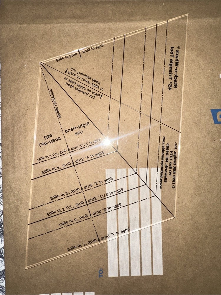 BSR DESIGNS - STACK-N-WHACK 45 DEGREE TRIANGLE TOOL & PATTERN