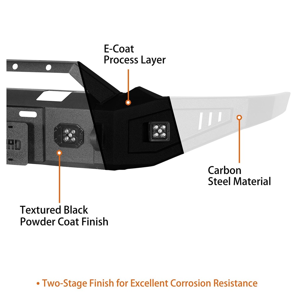 Front Winch Bumper for 2019-2024 Ram 1500