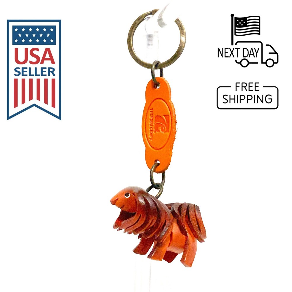 SHIH TZU Handmade Leather Keyring