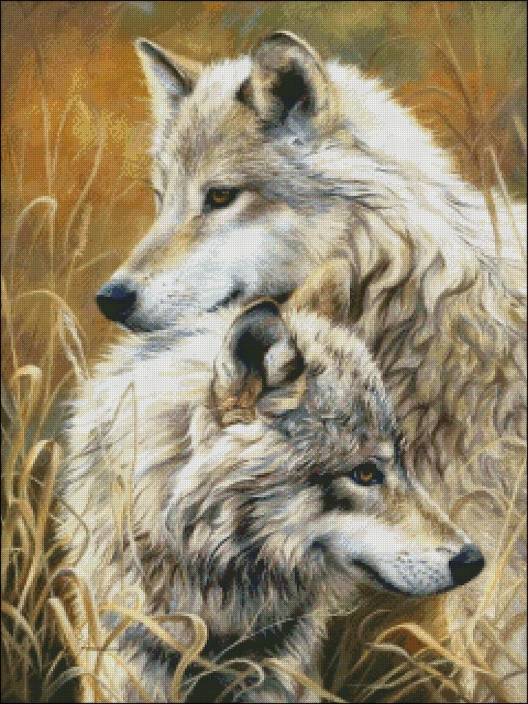 Chart Needlework Embroidery DIY Counted Cross Stitch Pattern - Together 2