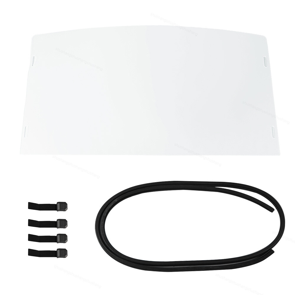 Full Front Windshield PMMA Clear Windscreen for 13-22 Polaris Ranger XP