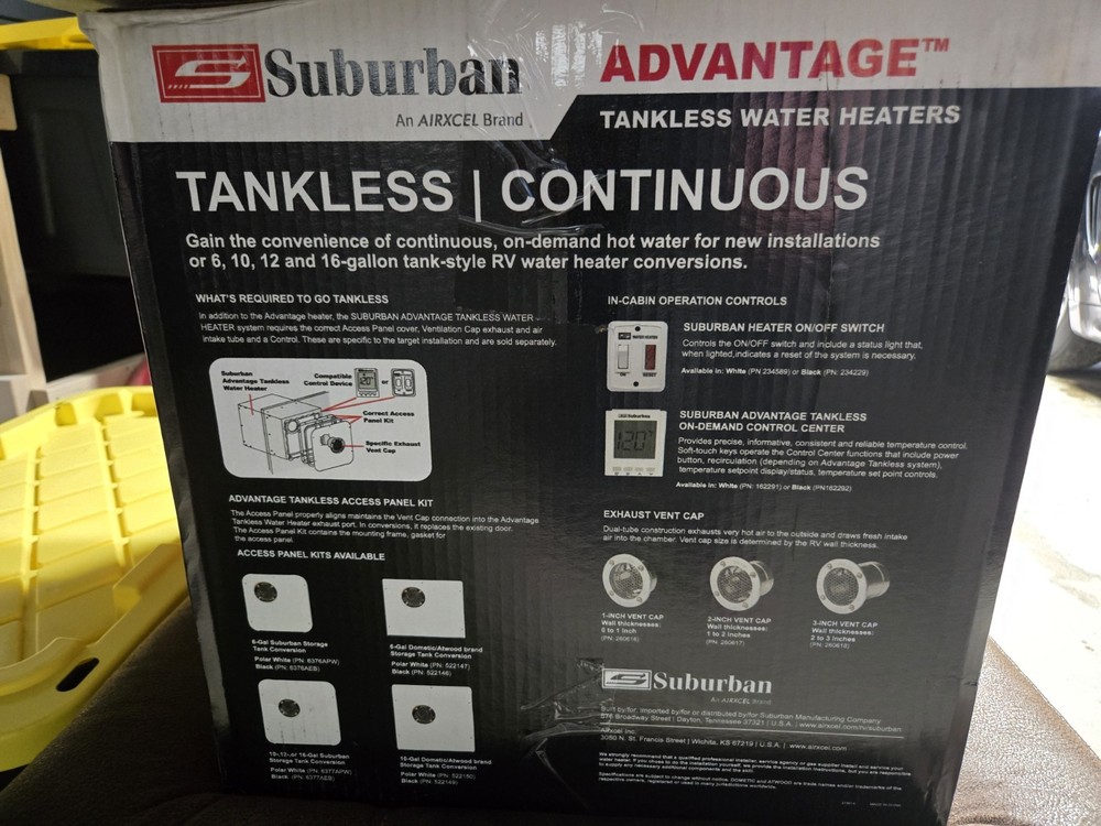 Suburban RV 5581A IW60 Tankless On-Demand Water Heater