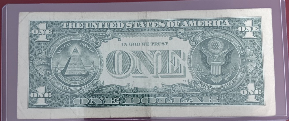 2017 $1 Star Note Error SN: K01980650*