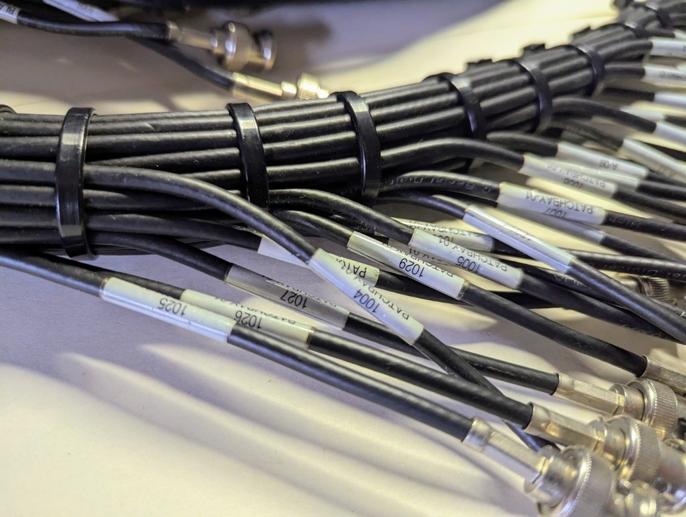 Gepco Video BNC bundle for patch panel, 47 Channels, 22ft - various lengths