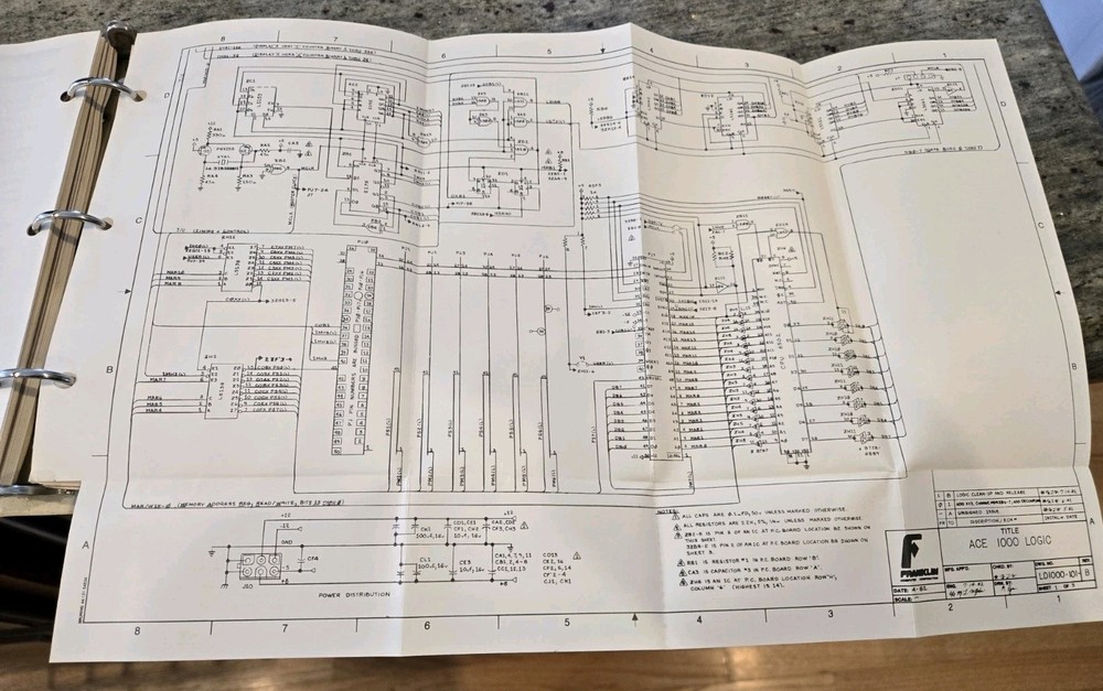 Franklin Ace 1000 User Reference Manual with Diagnostic Schematics VERY NICE