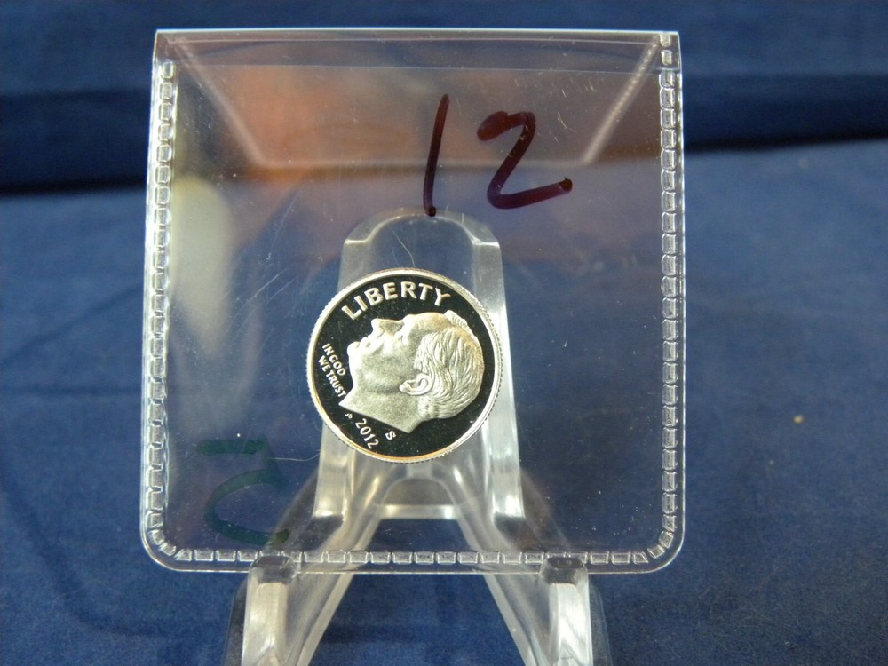 2012 S Roosevelt Dime Silver Proof - Deep Cameo  90% Silver