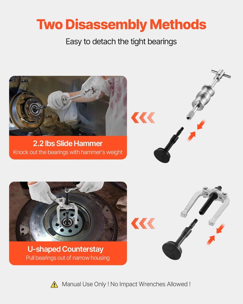 VEVOR Blind Hole Bearing Puller Set, 16-in-1 Set