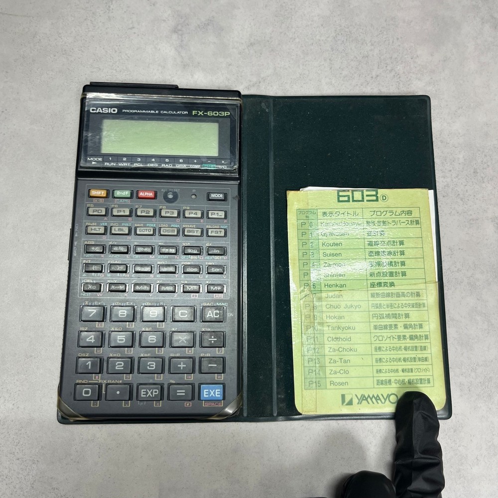 Casio FX-603P Pocket Computer Scientific Programmable Calculator Japan Tested!!