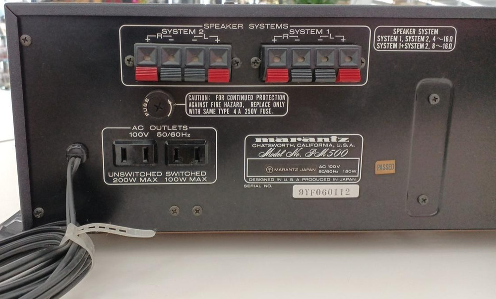 MARANTZ PM500 DC POWER AMPLIFIER Serviced Working Main Unit Only