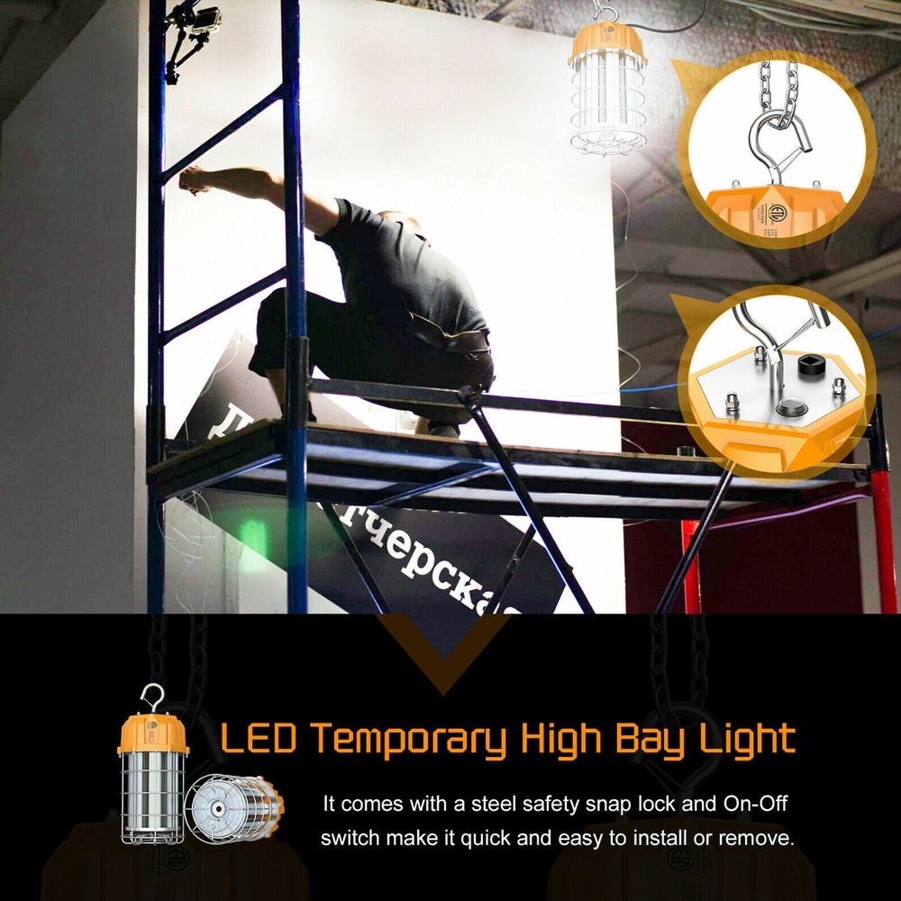150W LED Constraction Temporary Work Light For Warehouse Workshop High Bay Light