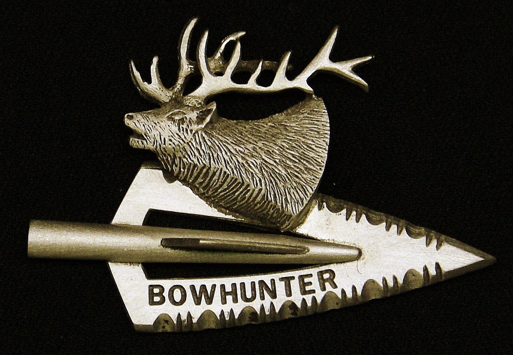 Empire Pewter Broadhead w/ Elk Archery Pin