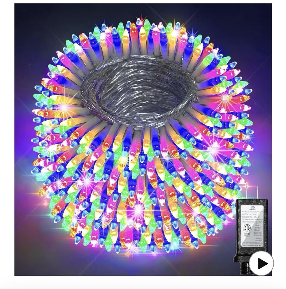 1500 LED 470FT Christmas String Lights, 12 Modes and Timer Memory Dimmable, Plug