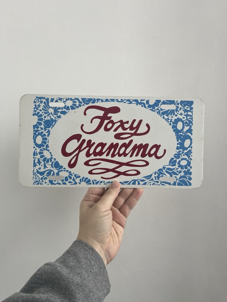 Foxy Grandma License Plate