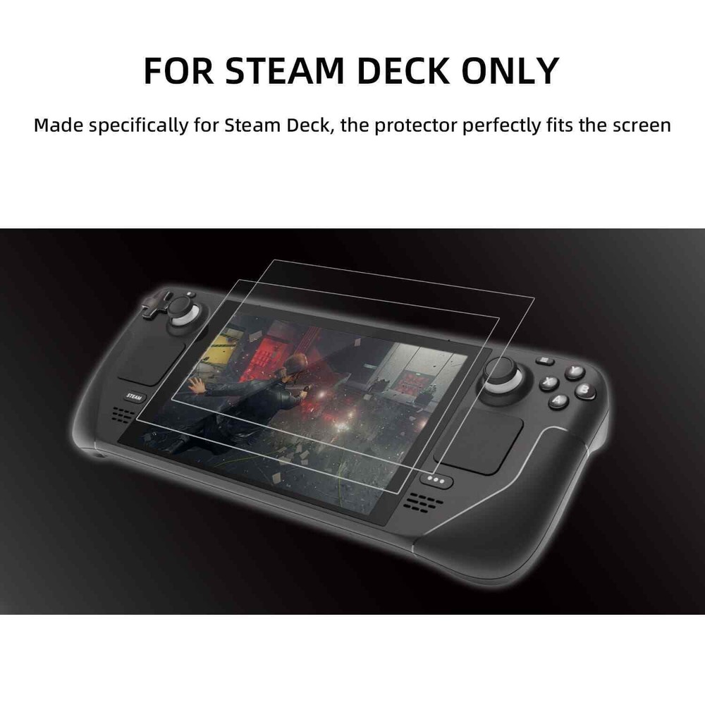 2Pack 0.33mm Thickness 9H Tempered Glass Screen Protector for Steam Deck Console