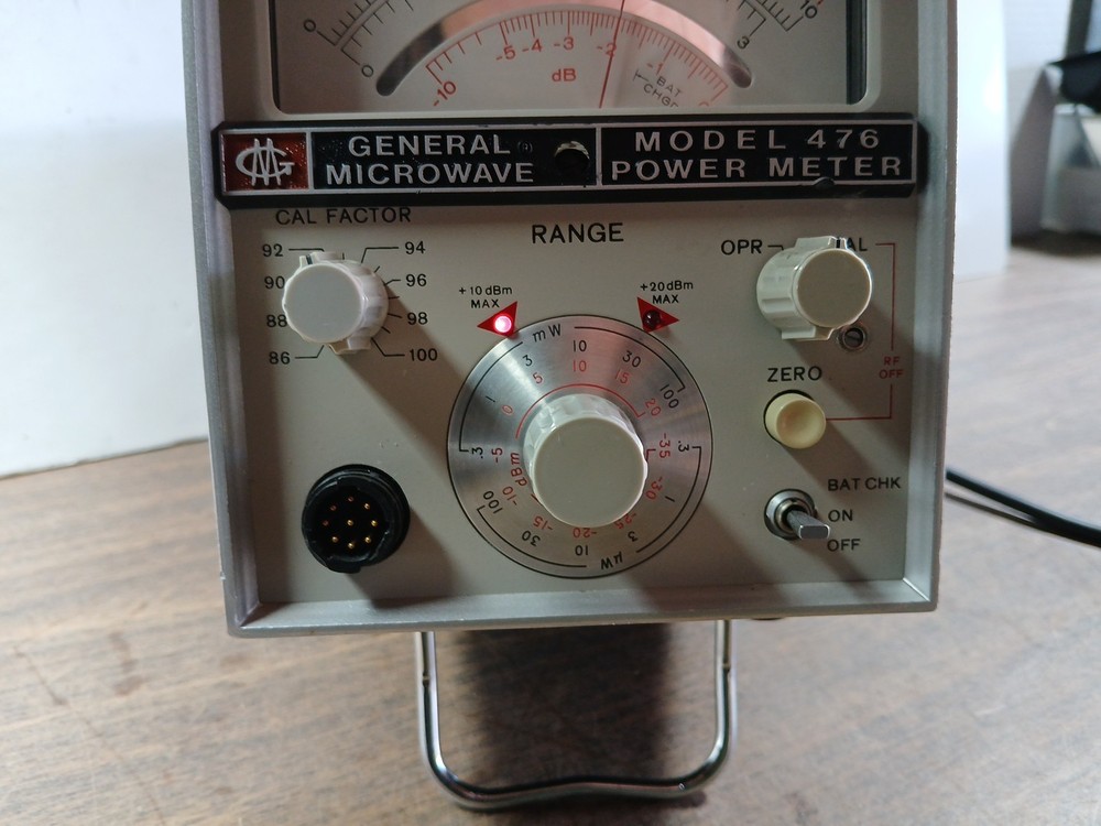 GENERAL MICROWAVE MODEL 476 POWER METER Tested Working