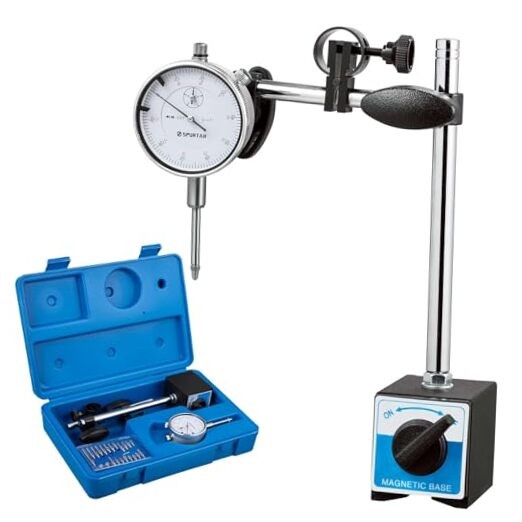 Dial Indicator with Magnetic Base 0-1'' Dial Test Indicator 0.001'' Precision