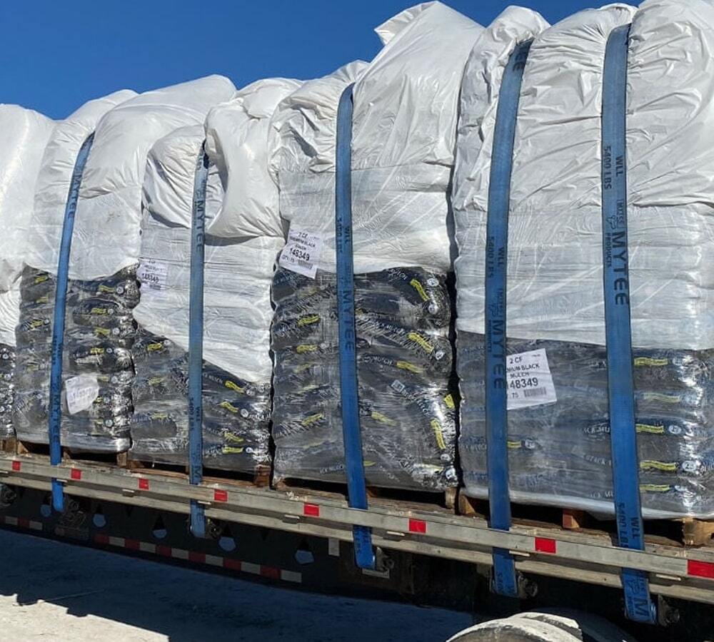 (20 Pack) 4" x 30' Winch Strap with Flat Hook - Blue