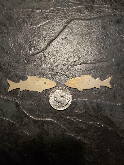 Silver Large Fish Inlays