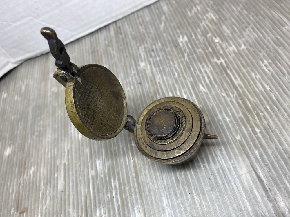 Antique Bronze Nesting Weight Set Hinged Lid