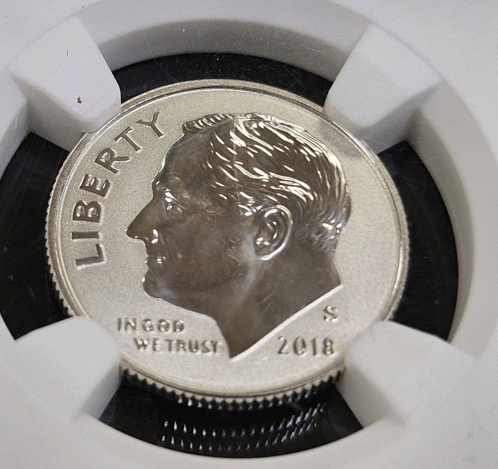 2018 S Silver Reverse Proof Dime PF 70 First Releases- Silver Reverse Proof Set