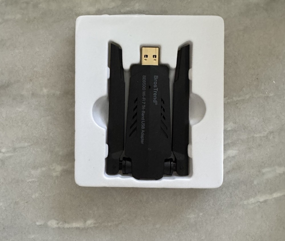 BE6500 USB WiFi 7 Adapter, Tri-Band Long Range USB WiFi Adapter for Desktop