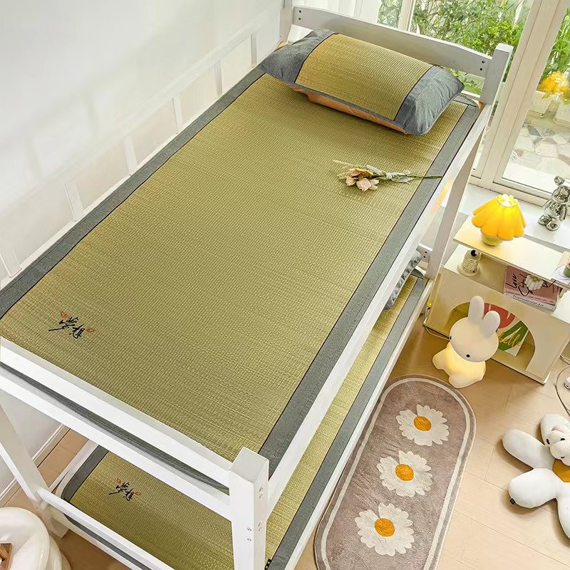 Rush Bed Mat & 2 Pillowcases Summer Accessories Folding Double Faces Nature Cool