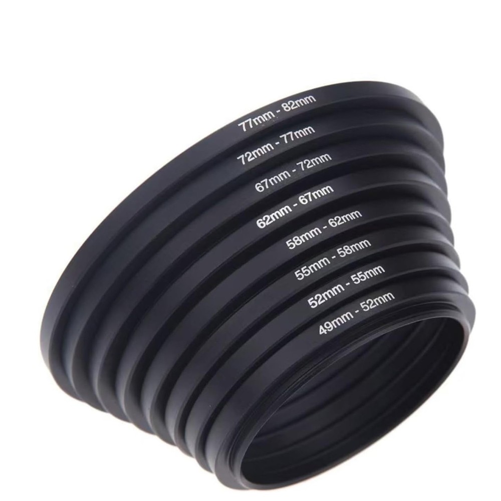 18pcs 37- 82mm Step Up & Step Down Filter Adapter Ring for DSLR Camera Lens US