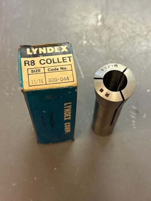 Lyndex 11/16" Round R8 Collet 800-044