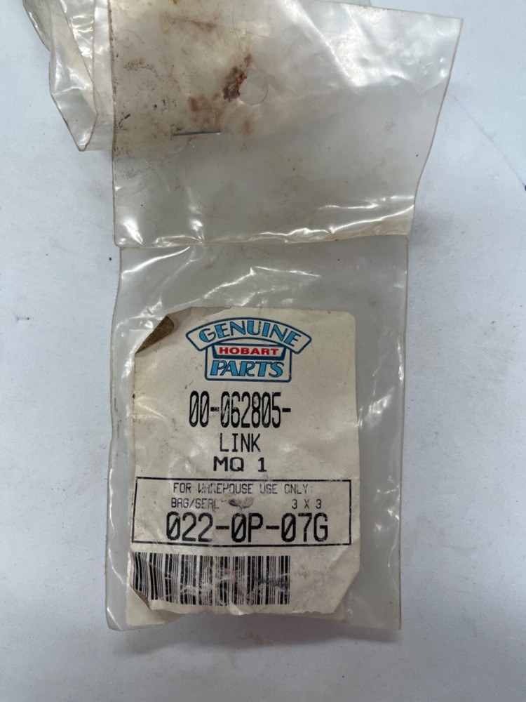 00-062805 LINK FT HOBART DISHWASHERS