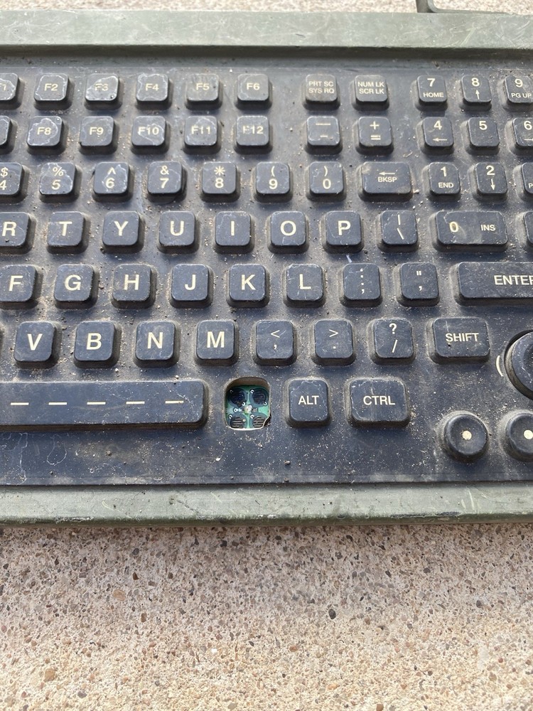 Hmmwv Humvee Hummer DRS Data Entry Keyboard for BFT Tan Blue Force Tracker-Used