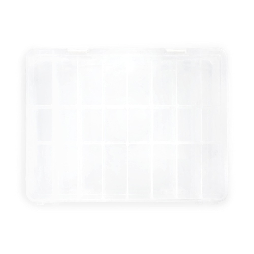 Dritz Thread Storage Box Organizer - 13"X10.125"X3.25", Transparent