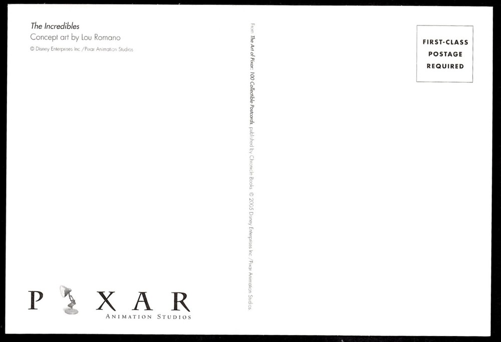 Pixar The Incredibles Post Card - 3