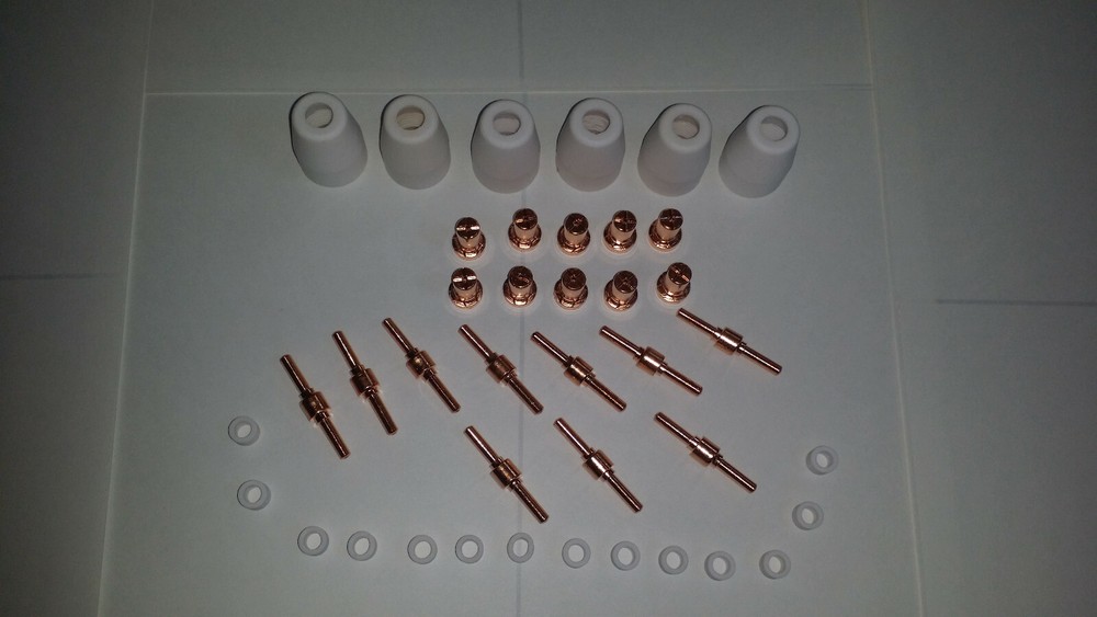 REBOOT RBC-5000D CONSUMABLES 40PCS COPPER EXTENDED FOR PLASMA CUTTER