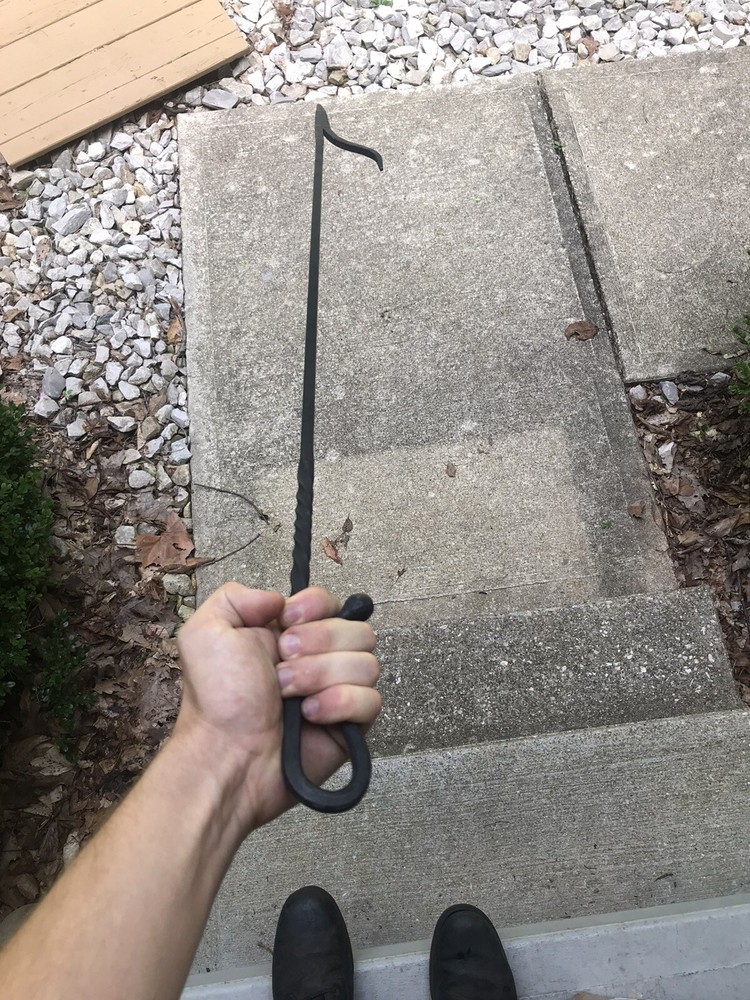  Hand-Forged Fire Poker 38 Inch 