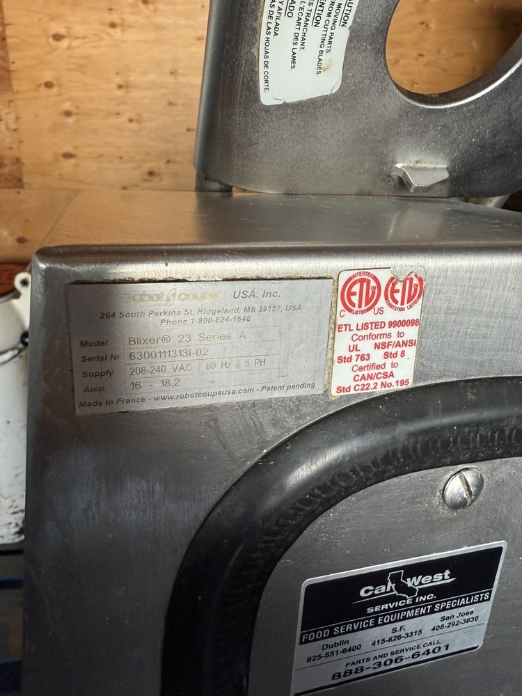 Robot Coupe Blixer 23 Food Processor